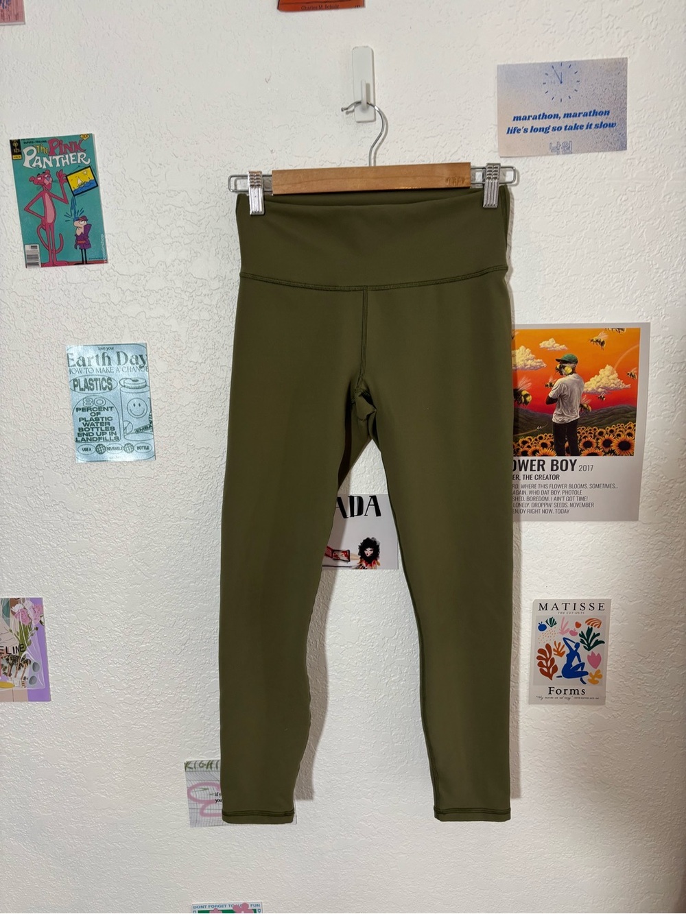 Fabletics Olive Green Womens High-Waist Active Leggings